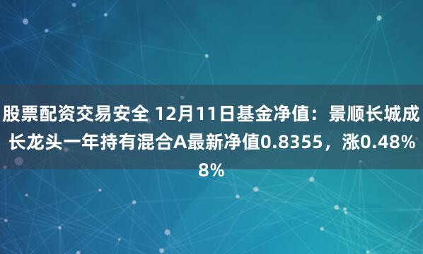 股票配资交易安全 12月11日基金净值：景顺长城成长龙头一年持有混合A最新净值0.8355，涨0.48%